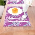 thumbnail image 5 of XMXY Woven Placemats Set of 6 PCS, Nature Plant Purple Art Table Mats Washable Heat Resistant Placemats, 5 of 6