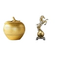 thumbnail image 1 of Escultura de frutas,Figura decorativa de fruta para decoración del hogar,Figura de escritorio,Estantería con estatua de caballo para escritorio,oficina y decoración del hogar.,Figura, 1 of 8