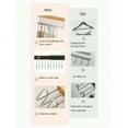 thumbnail image 5 of Wooden Pull-Out Wall Hanger - 6-Hook Space Saving Closet Organizer for Scarves, Ties & Belts, Minimalist Storage Solution for Bedroom, Entryway & Closet - Natural Finish, 5 of 6