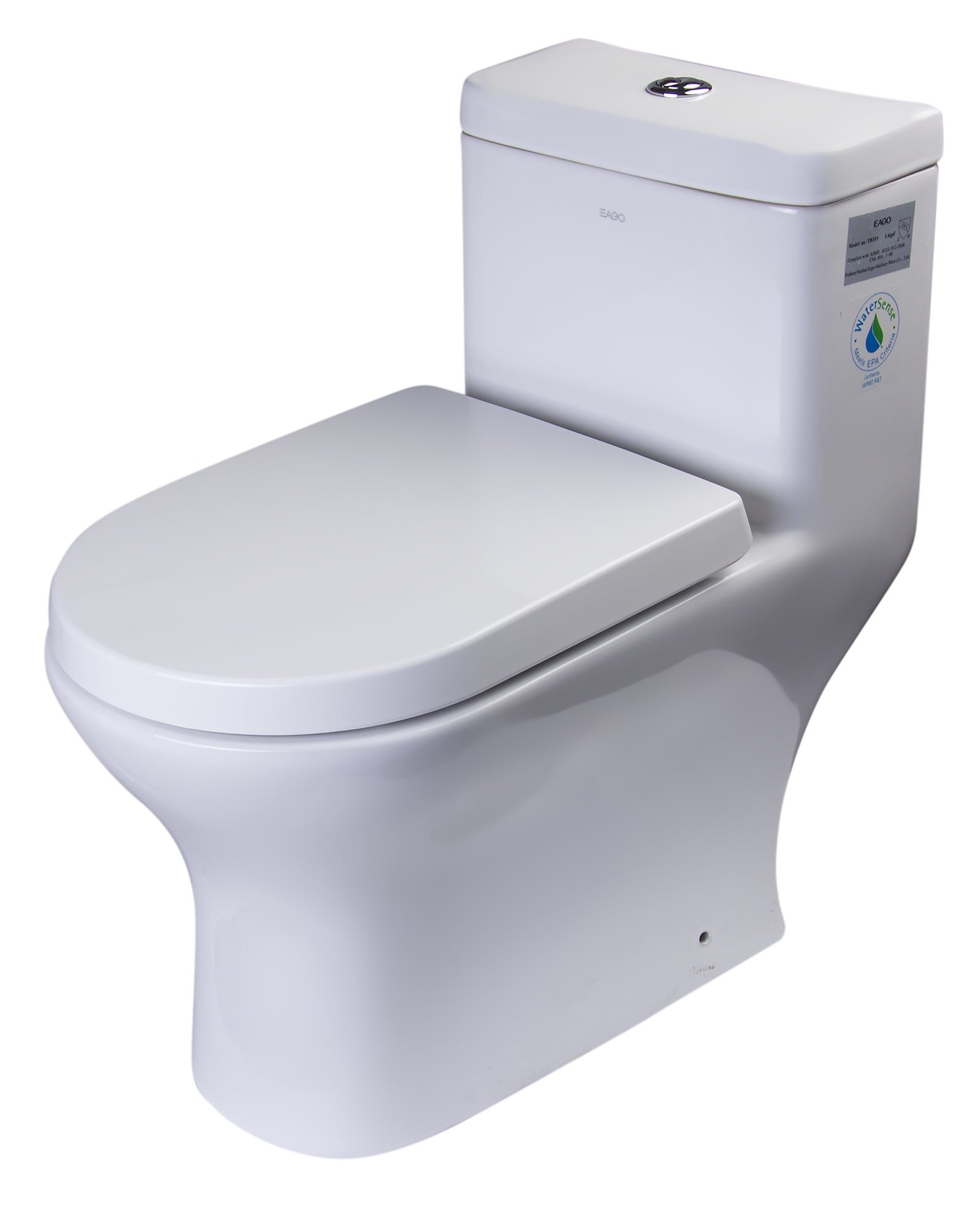 EAGO TB353 DUAL FLUSH ONE PIECE ECOFRIENDLY HIGH EFFICIENCY LOW FLUSH