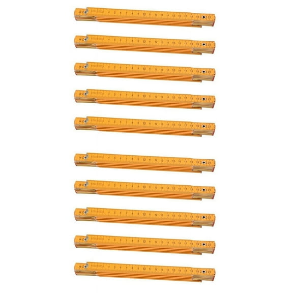 10X Portable Carpenter Wooden Folding Ruler 100cm/39inch