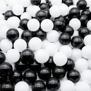 Ball Pit Balls 100, 2.16 inch Black/Blue/Yellow/Gr