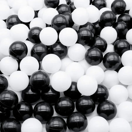Ball Pit Balls 100, 2.16 inch Black/Blue/Yellow/Gr