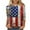 Style 13, variant on GERsome Women's 4th of July T-Shirts Loose Fit 3/4 Sleeve Crewneck American Flag Patriotic Tops USA Flag Stars Stripes Graphic Tee S-5XL
