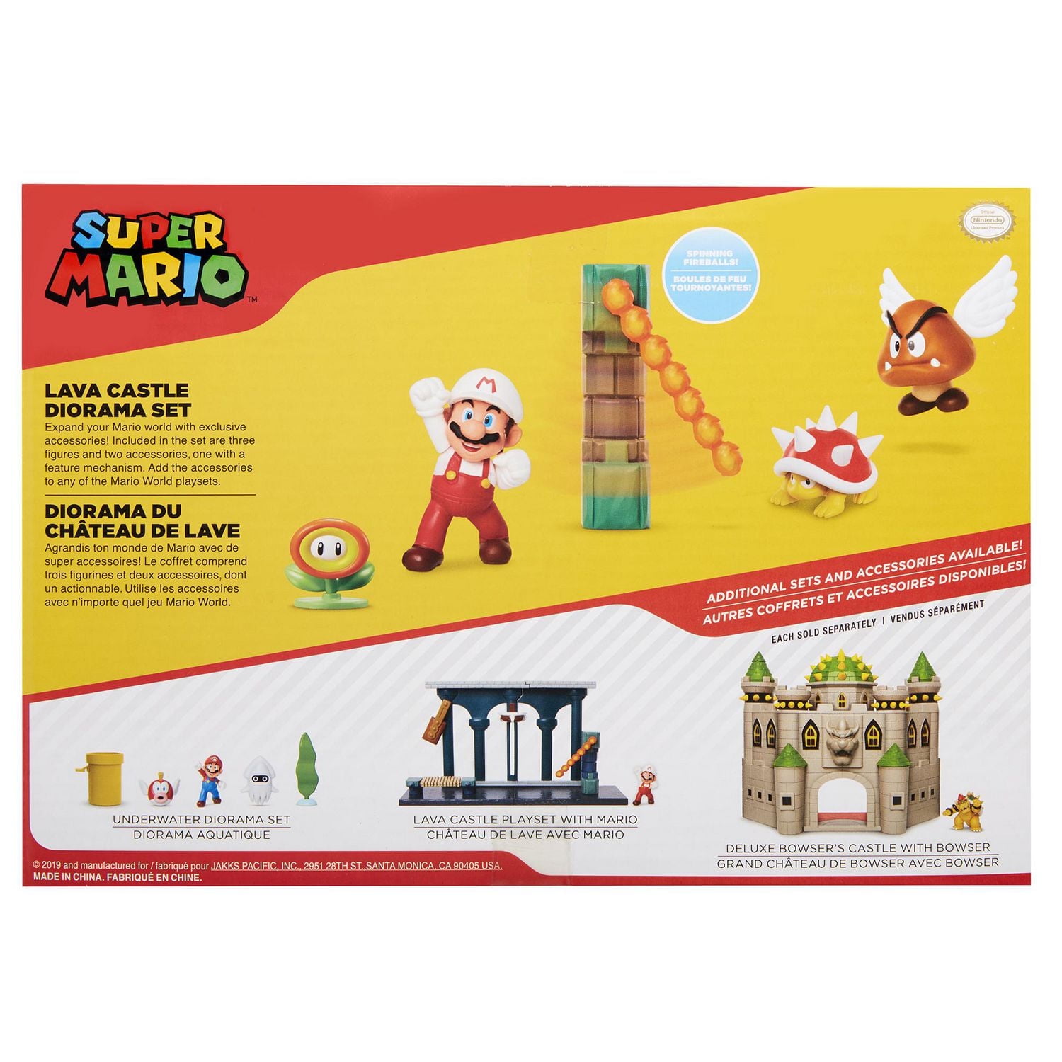 Nintendo Super Mario 2,5 pouces - Diorama Château de lave