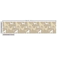 thumbnail image 2 of Ambesonne Dog Lover Fabric by the Yard Upholstery, Pet Animals Leash, 10 Yards, Tan White, 2 of 4