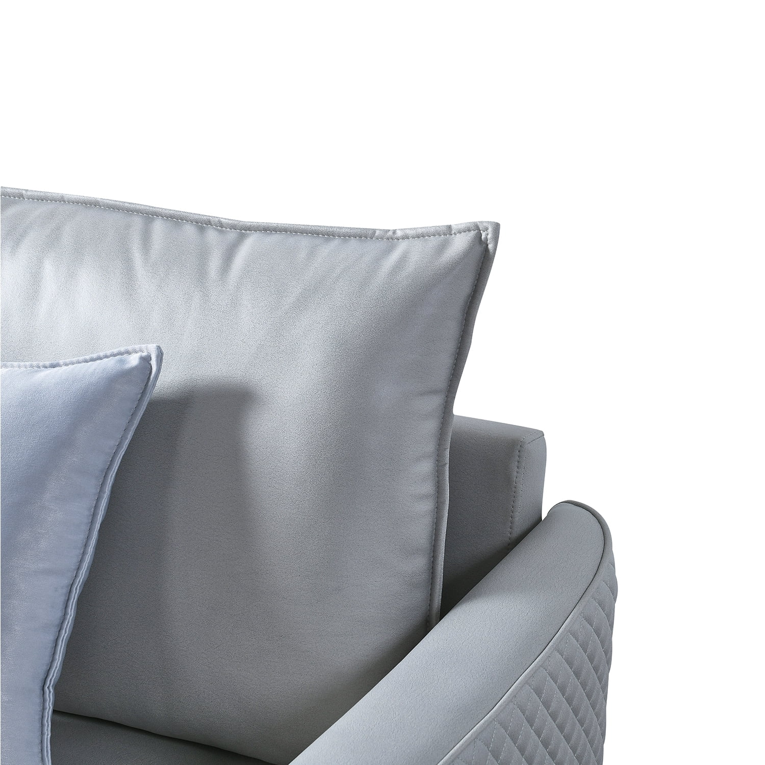 Kadyn 73.22" 2 Seat Couch Sofa, Modern Fabric Loveseat Sofa with 2 Pillows, Heavy Duty Sleeper Sofa for Living Room, Light Grey Kadyn 73.22" 2 Seat Couch Sofa, Modern Fabric Loveseat Sofa with 2 Pillows, Heavy Duty Sleeper Sofa for Living Room, Light Grey