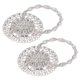 thumbnail image 4 of Sparkling Crystal Flower Curtain Tiebacks, Curtain Tiebacks Decoration Stainless Steel Spring Wire  For Bathroom For Living Room ANGGREK Curtain Buckle Clips, 4 of 8
