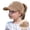 1-Khaki940, variant on Oiyii Pretty Baseball Caps for Toddler Girl Heart‑Stitched Bucket Hats Casual Daily Cap, Hot Pink