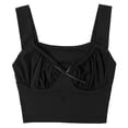 thumbnail image 5 of TiaoBug Women Crop Tank Top Summer Sleeveless Shoulder Strap Vest S-L, 5 of 7