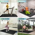 thumbnail image 3 of FIXTECH Puzzle Exercise Mat, EVA Interlocking Foam Floor Tiles For Home Gym, Mat For Home Workout Equipment, Floor Padding For Kids，Black, 24 In X 24 In X ½ In, 24 Sq Ft - 6 Tiles, 3 of 10