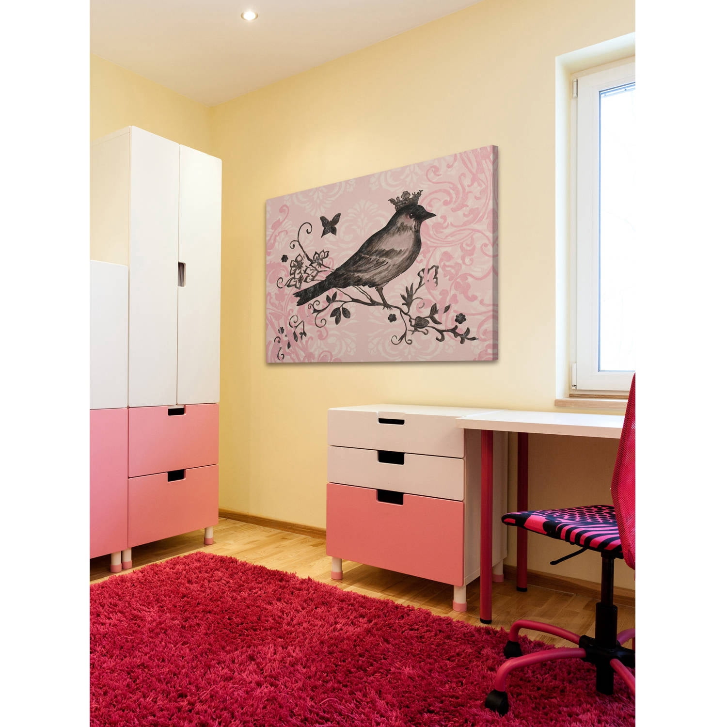 Marmont Hill "Regal Songbird 2" by Reesa Qualia Painting Print on Wrapped Canvas