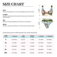 thumbnail image 6 of Wukai African Women Women's Bikini Set Two Piece,wimsuit High Waisted V Neck Twist Front Adjustable Spaghetti Straps Bathing Suit-Large, 6 of 7