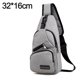 thumbnail image 2 of Bolso bandolera bandolera para mujeres y hombres, bolso de pecho, bolso de senderismo con puerto de carga USB MFZFUKR BST3018384-1, 2 of 6