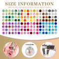 thumbnail image 2 of Kit de fabricación de pulseras con perlas de vidrio XSEINO, alrededor de 7200 piezas, 6 mm, 2 of 6