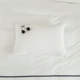 thumbnail image 5 of Move Over White Ruched Pom Poms Duvet Cover Set  100% Washed Microfiber Black Pom Poms Pattern  Bedding Sets Twin, 5 of 8