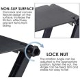 thumbnail image 3 of Adjustable Screen Shelf Screen Rack Foldable Monitor Top Shelf Organizer Bracket Top Storage For Flat Panel Computer Tv Game Consoles Routers, Black B, 3 of 5