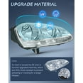 thumbnail image 5 of Nilight Headlight Assembly Compatible with 2005 2006 2007 2008 2009 2010 Volkswagen Jetta 2006-2009 VW Rabbit GTI Headlamp Chrome Housing Driver and Passenger Side, 5 of 8