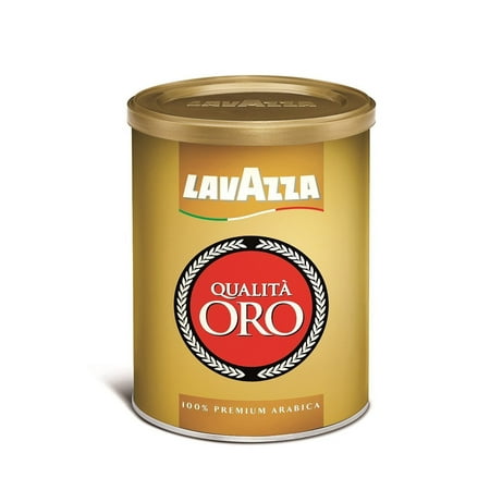 (6 Tins) Lavazza Italian Oro Gold Espresso Ground Coffee, 8.8