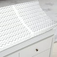 thumbnail image 3 of American Baby Company Printed 100% Cotton Knit Fitted Contoured Changing Table Pad Cover - Compatible with Mika Micky Bassinet, Gray Zigzag, for Boys and Girls, 3 of 4