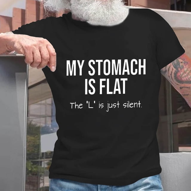 Styesk T-Shirts pour Homme T-Shirt à Lettres Imprimées Col Rond Manches Courtes Haut à Manches Courtes Col Rond/chemise