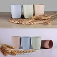 thumbnail image 2 of 4 Pcs Gobelet Réutilisable, Gobelet Multicolore en Paille de Blé, Gobelet Sain pour Adultes et Enfants style 2, 2 of 8