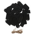 thumbnail image 3 of KAKOWELY hanging blackboard 50 Sets Double-Sided Writable Mini Chalkboard Tags with String Wooden Hanging Blackboard Labels Hanging Mini Wooden Chalkboard Tags, 3 of 5