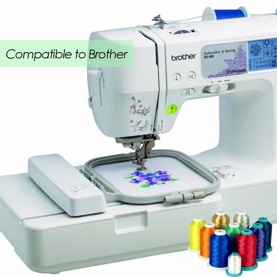 Embroidery Thread 40 Variety Polyester Spools Beautiful Colors Enchanting Brother 2410 Sewing Machine Embroidery Thread 40 Variety Polyester Spools Beautiful Colors Enchanting Brother 2410 Sewing Machine