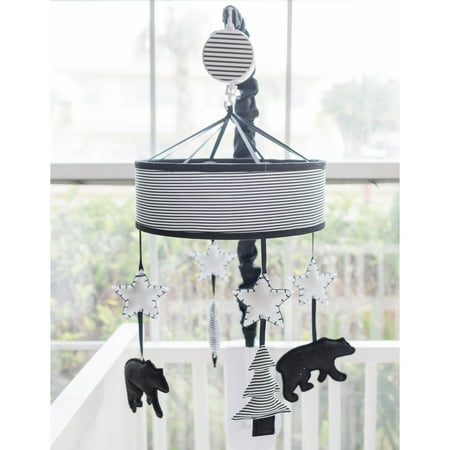 Realistic Black Bear - Little Black Bear Crib Mobile by My Baby Sam