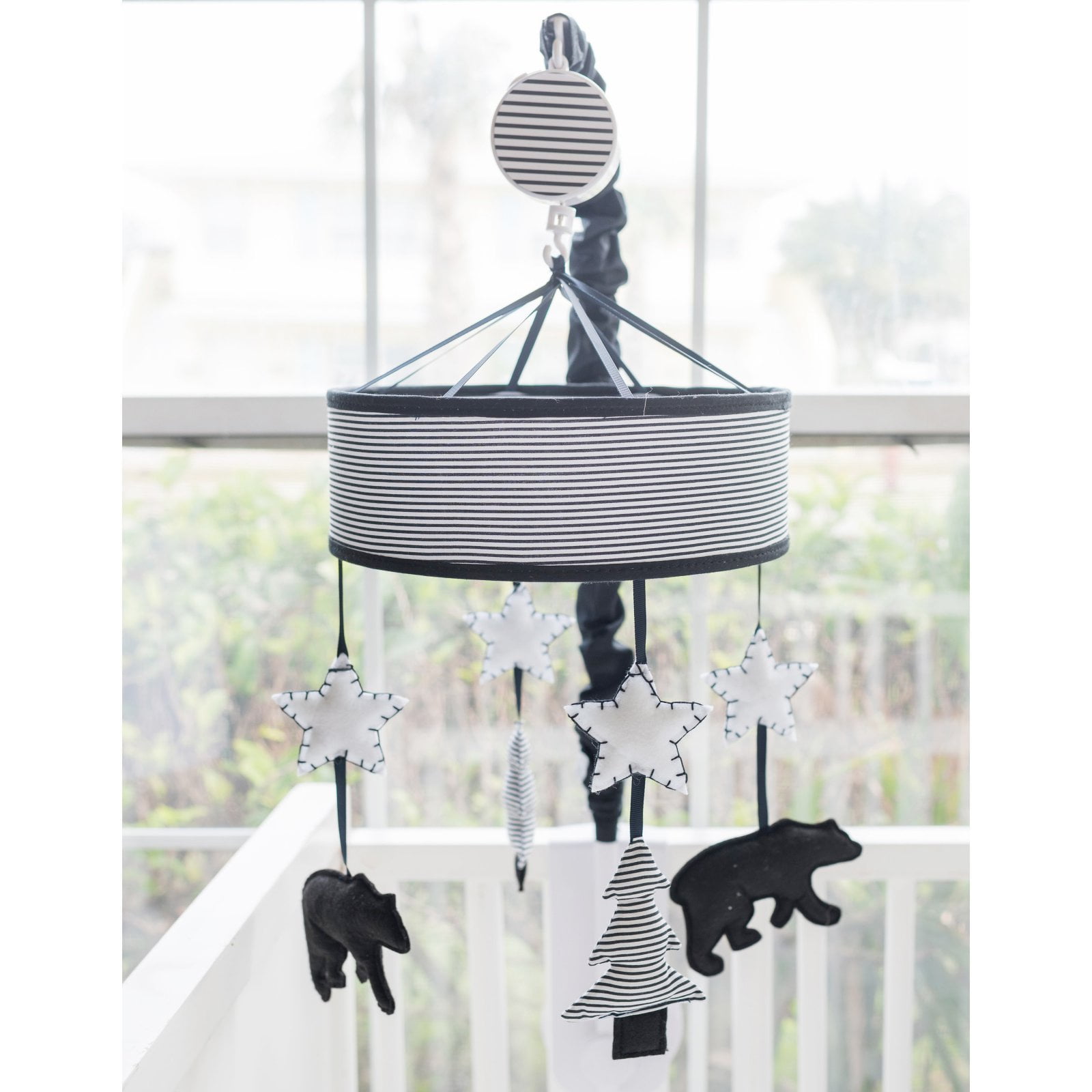 Little Black Bear Crib Mobile by My Baby Sam