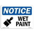 thumbnail image 1 of SignMission OS-NS-A-1824-L-19035 18 x 24 in. OSHA Notice Sign - Wet Paint, 1 of 1