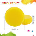 thumbnail image 2 of Yellow Painting Sponge,3In Watercolor Synthetic Sponge Artist Sponge Round Sponges for Watercolor,Crafts,Pottery(60 Pcs), 2 of 7