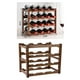 thumbnail image 2 of Estante de vino Soporte de botella de lujo Soporte de madera Estante de 4 capas, 2 of 8