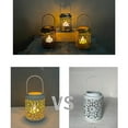 thumbnail image 6 of 100Fens Iron Hand-held Hollow Lantern Candle Led Candle-use Handicraft Decoration Home Decoration, 6 of 6