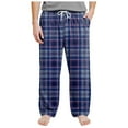 thumbnail image 1 of Caqnni Mens Sweatpants with Pockets Fashion Drawstring Elastic Waist Solid Color Casual Sweat Length Pants Open Bottom(A-Dark Blue,2XL), 1 of 5
