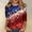 002Blue, variant on Hogleaql 250th Anniversary Usa Shirt for Women 3/4 Sleeve Crewneck Usa 1776-2026 T-Shirt American Flag Retro Graphic Patriotic Fashion Pullover Tops White L
