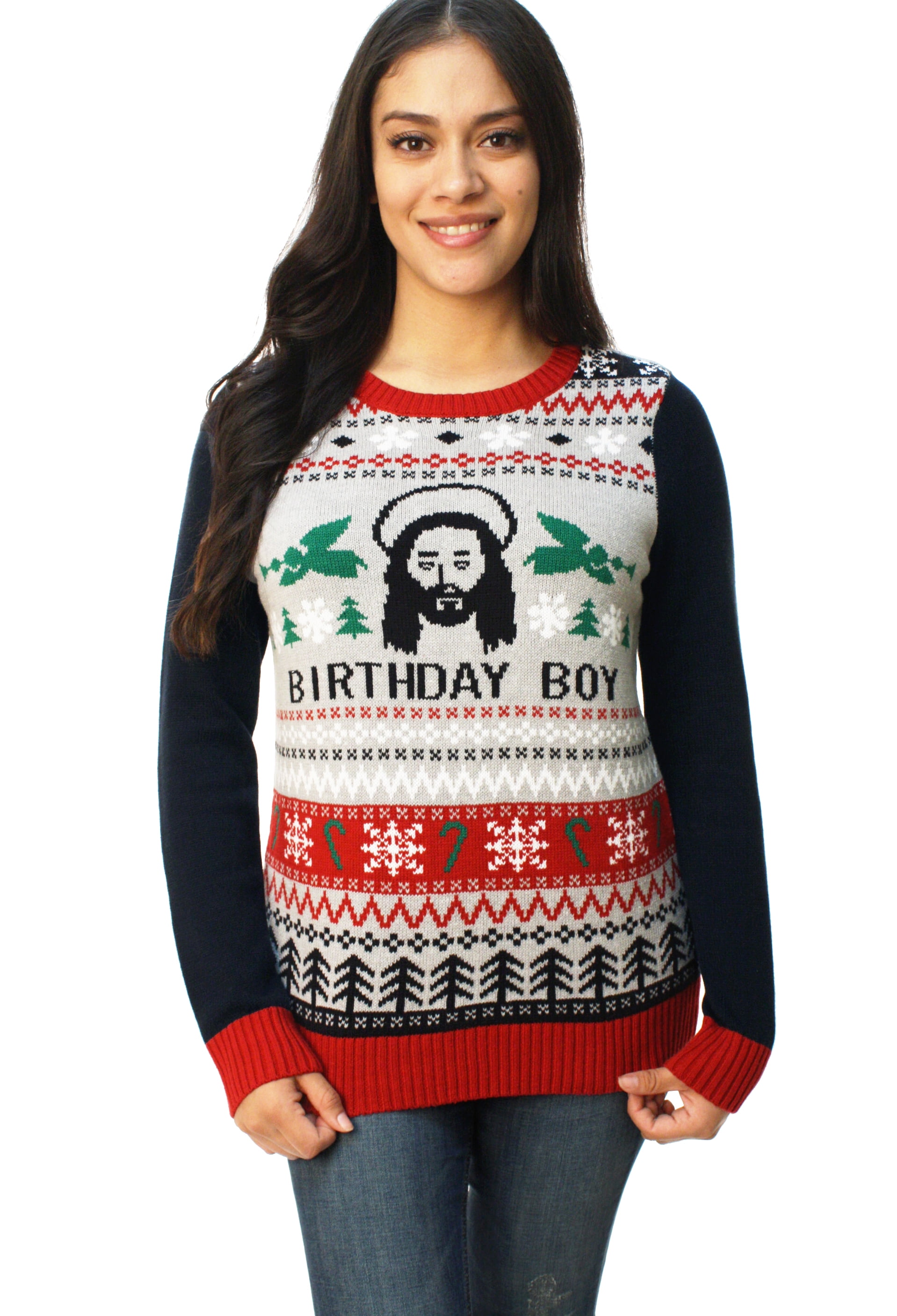 walmart christmas sweaters womens