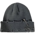 thumbnail image 2 of YooGuoGuo Y2k Beanies Goth Knitted Hats for Men Women Alt Emo Accessories Grunge Clothes Winter Warm Hat, 2 of 7