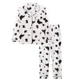 thumbnail image 2 of SwiftWear Cute Black & White Cow Print Women’s Pajamas Set Loose Long Sleeve Lounge Wear with Pockets & Elastic Waist Pants – Soft, Cozy Sleepwear & Loungewear for Women, 2 of 3