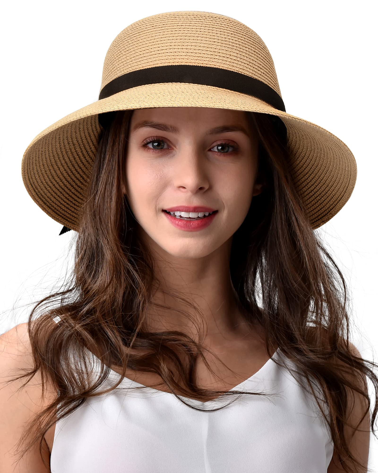 2019 Newest Women Sun Hats Wide Brim Straw Hats Female Summer Breathable Hats Beach hat 