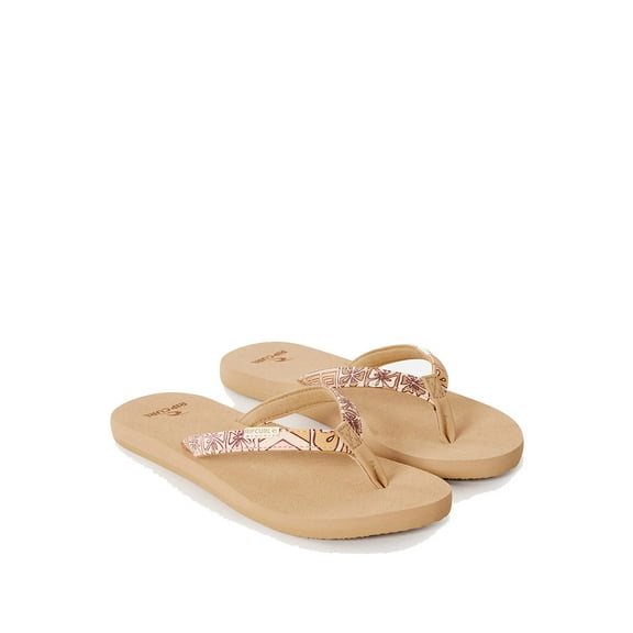 Rip Curl Freedom Bloom Flip Flops Bright Peach women in size US 7