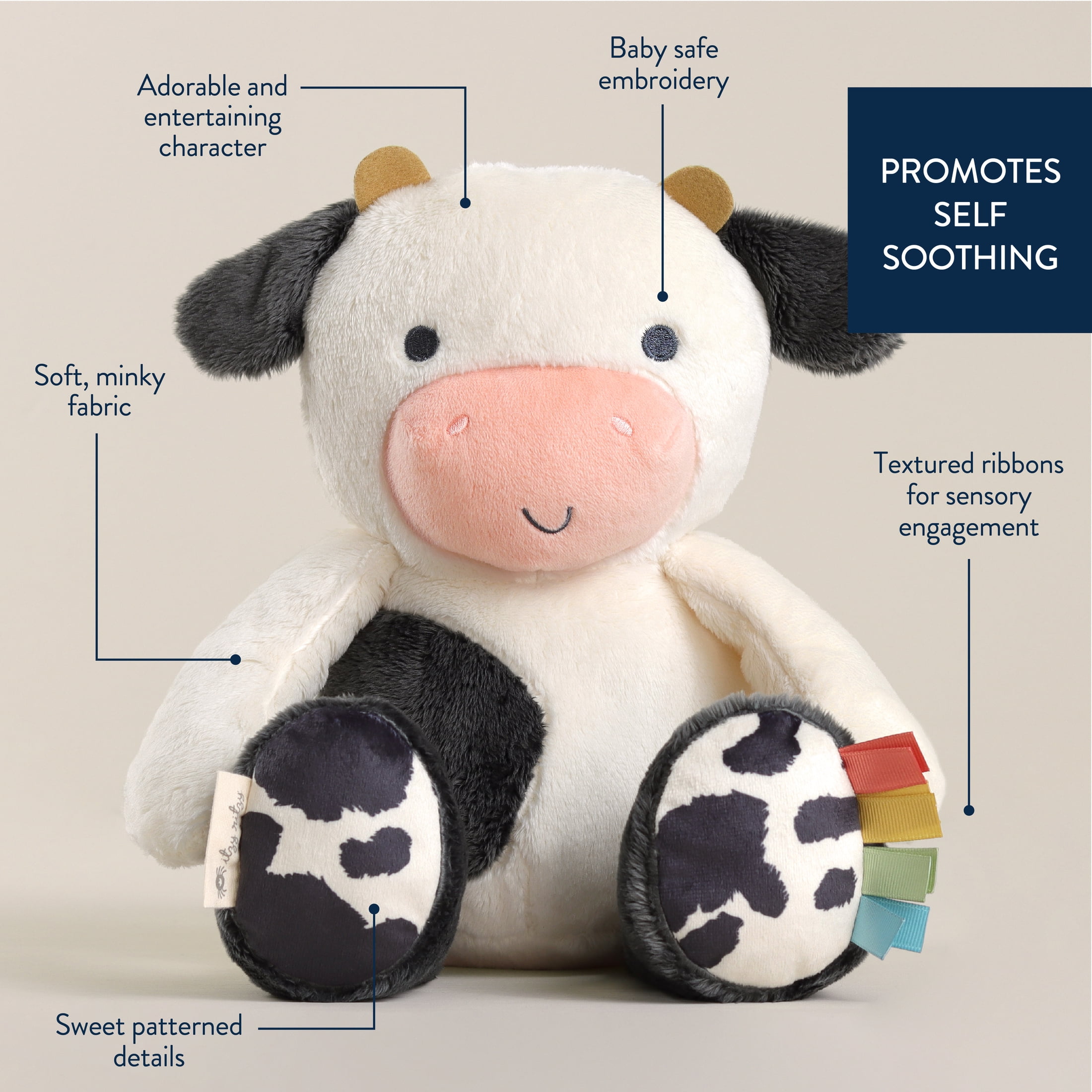 Itzy Ritzy Sweetie Snuggles™ Plush Cow