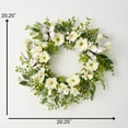 thumbnail image 4 of 20.25"H Sullivans Dahlia Botanical Wreath, Multicolored, 4 of 4