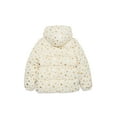 thumbnail image 2 of Pink Platinum Girls Heart Foil Printed Hooded Puffer Jacket with Fleece Lining, Sizes 4-16, 2 of 3