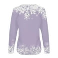 thumbnail image 6 of symoid Sweatshirt for Women Christmas and Thanksgiving Fashion New Gifts for Women Womens Fall Fashion Purple XXL, 6 of 7