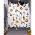 thumbnail image 3 of Halloween Ghost Punpkin and Bats Shower Curtain Set ，Waterproof Fabric Shower Curtains Shower Curtains for Bathroom,Bathroom Decor 36"x72", 3 of 6