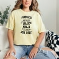 thumbnail image 2 of Full Time Multitasking Ninja Job Title Pharmacist, Butter Comfort Colors T-Shirt, Large, 2 of 3