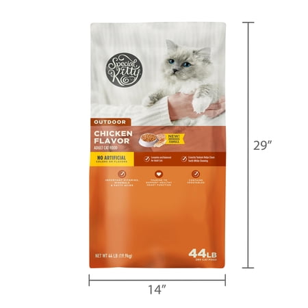 SPECIAL KITTY OUTDOOR FORMULA DRY CAT FOOD, 44 LB BAG
