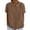 Coffee, variant on Women's Plus Size Short Sleeve Shirt, Lightweight Breathable Cotton Linen Lapel Collar Blouse, Loose Fit Slimming Casual Top for Summer, Oversized Comfort for Everyday Wear Purple XXXL