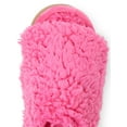 thumbnail image 6 of Dearfoams Cozy Comfort Women's Teddy Pile Open Toe Scuff Slippers, 6 of 8